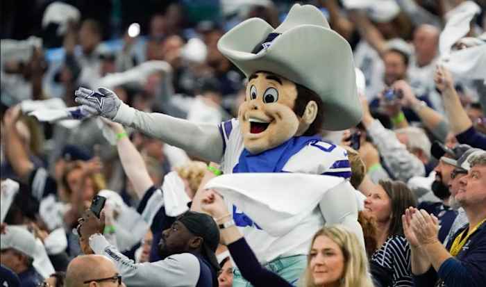Rowdy the Cowboys mascot